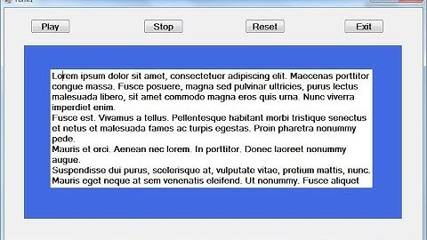 How to Convert Text To Speech Or Stop the Speech Reader in Visual Basic.Net