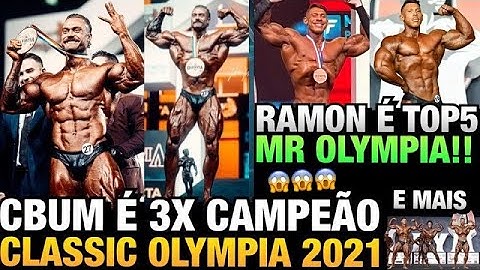 RAMON É TOP 5 OLYMPIA E FAZ HISTÓRIA - CBUM VENCE PELA TERCEIRA VEZ - FINAIS CLASSIC PHYSIQUE