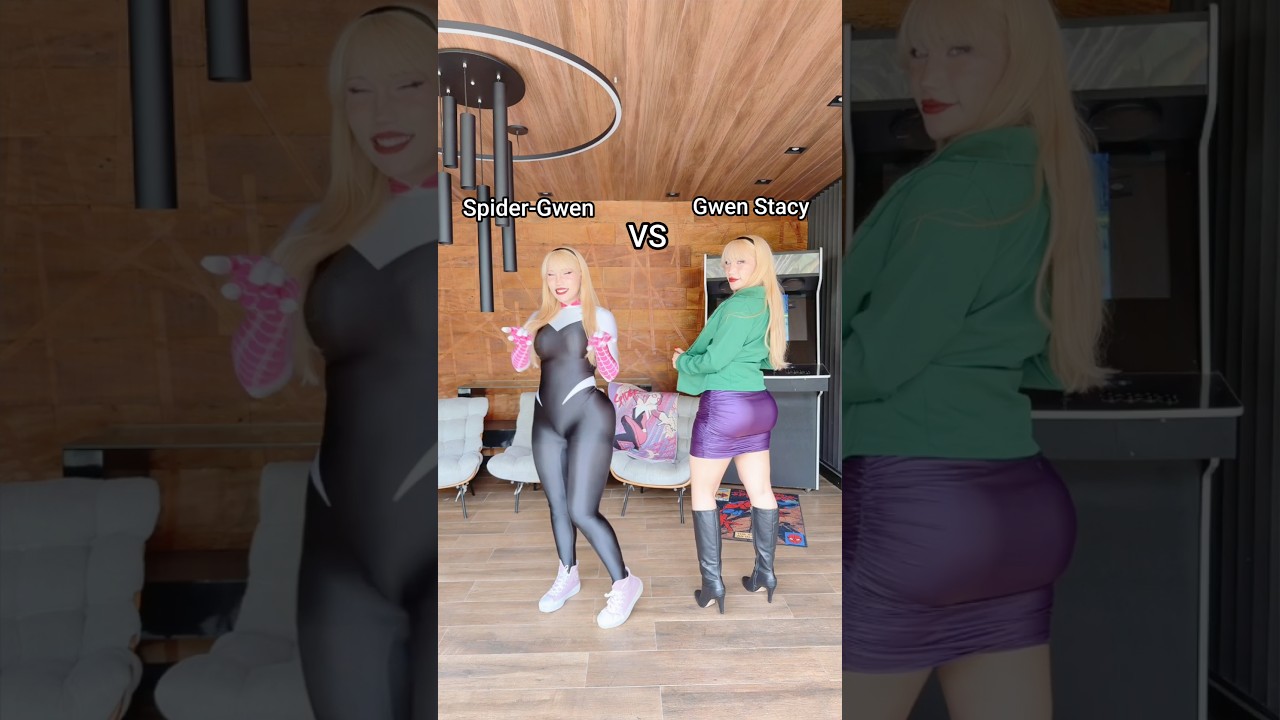 Which Gwen takes the 👑? #anime #cosplay #youtubeshorts