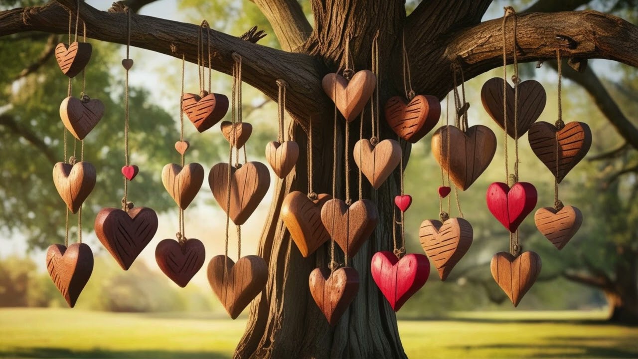 Heart Tree - TV Art - Screensaver - Wallpaper - Love Hearts