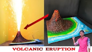 How To Make A Volcanic Eruption Model | কীভাবে একটি আগ্নেয়গিরির মডেল তৈরি করবেন |
