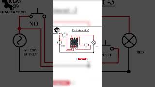 Experiment of On/Off delay timer. #youtubeshorts #electrical #technology #tech