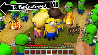 HOW MINIONS ESCAPED FROM ZOMBIE IN MINECRAFT !  Gameplay Movie traps