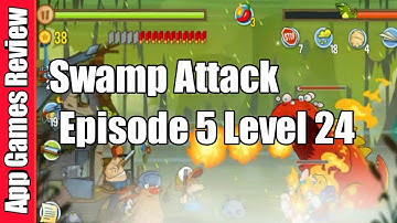 Swamp Attack Episode 5 Level 24 - The Boss - App Games Review