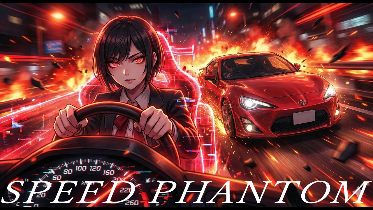 【公道最速】全開Eurobeat　SPEED PHANTOM 　幻想の最速　Aggressive Drift Phonk  [Initial D / MF GHOST Style]　JDM　Phonk