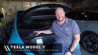 Tesla Model Y (2022+) - HEPA + Carbon Filter Kit Installation (Ohmmu)