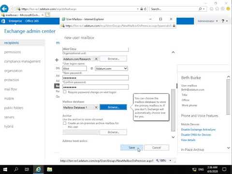 20345-1 Demo 5 Managing user mailbox settings