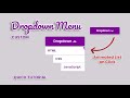 Css dropdown menu animation  dropdown button animation css