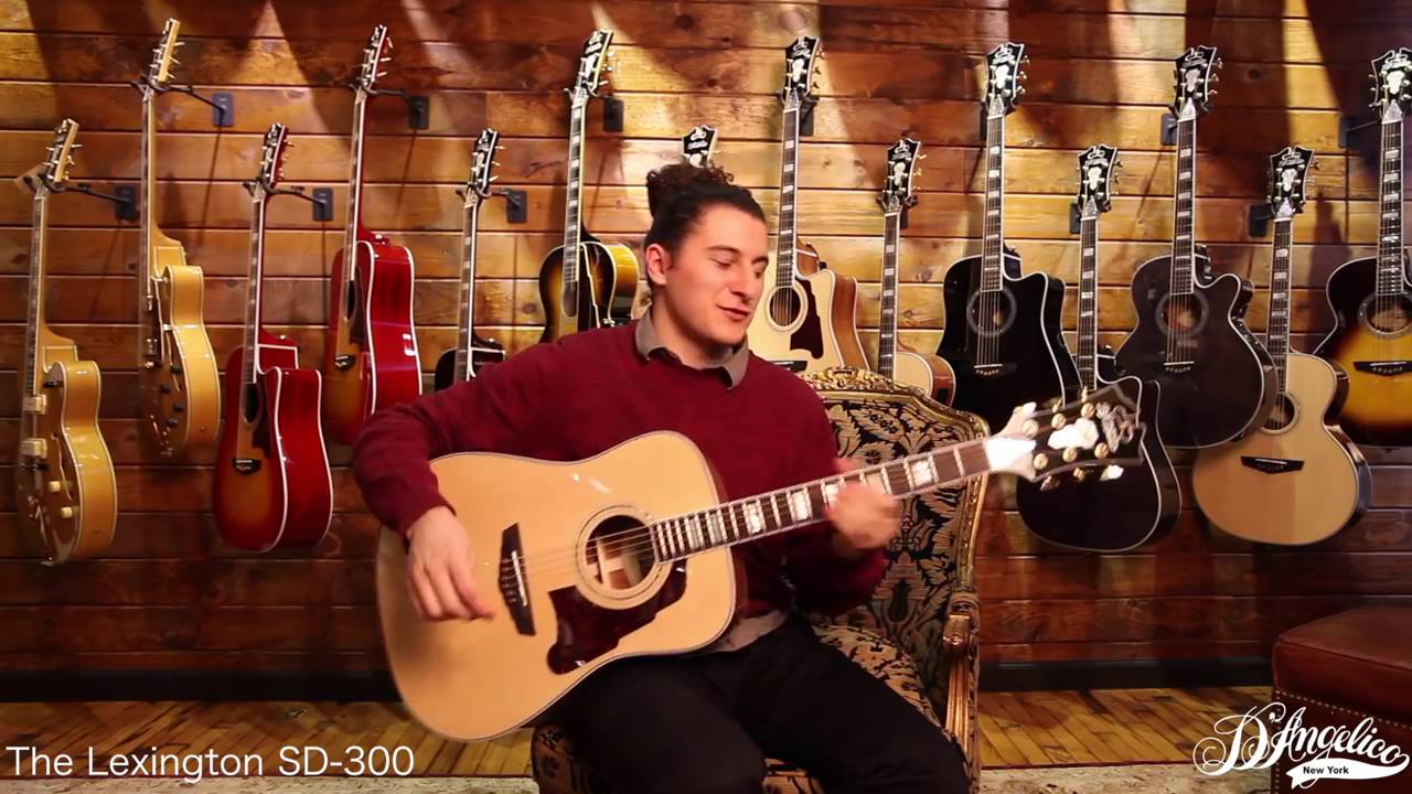D'Angelico Guitars Lexington Dreadnought SD300 YouTube