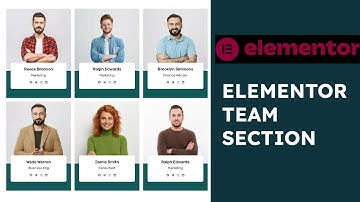 5 MINUTES to a STUNNING Team Section in WordPress with Elementor