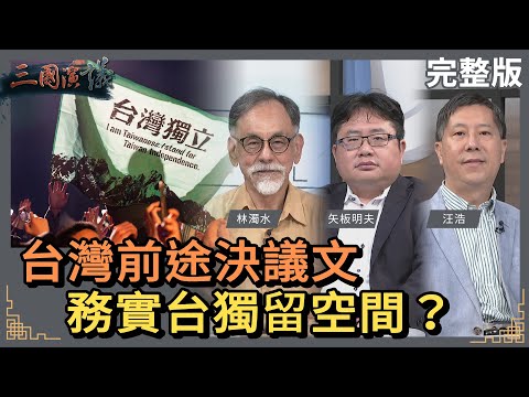 台灣前途決議文 務實台獨留空間？｜#林濁水 #矢板明夫 #汪浩｜@華視三國演議｜20231008