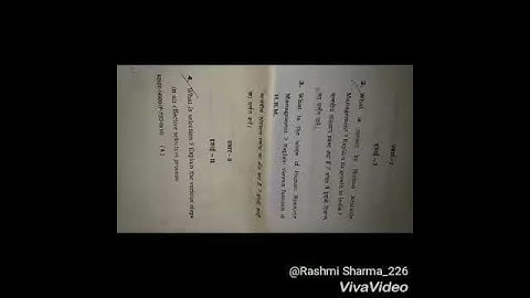 B.com human resources management 3rd sem