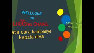 tata cara kampanye pemilihan kepala desa