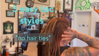 Protecting locs with different ways to style them. #protectivestyles #locs #locstyles