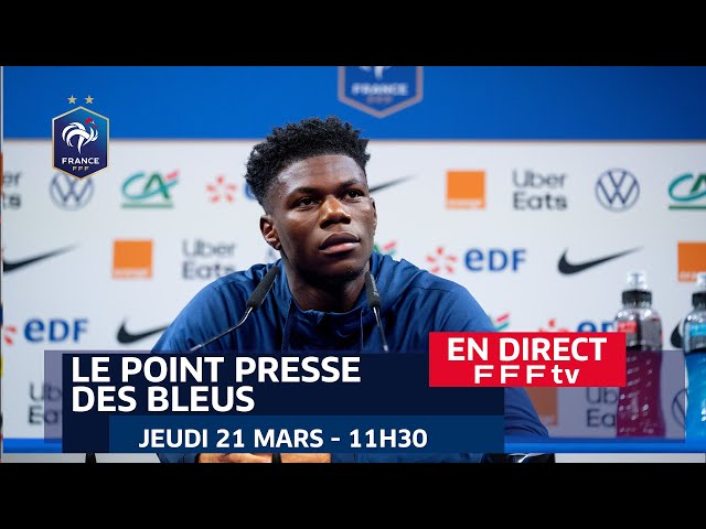 Le replay de la conférence de presse des Bleus jeudi 21 mars 2024