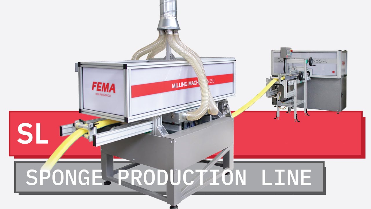SL Sponge Production Line FEMA INDUSTRY YouTube