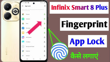 infinix smart 8 plus app lock / infinix smart 8 plus me app me fingerprint lock kaise lagaye