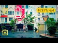 Walking in the rain in Nha Trang, Vietnam. Binaural City Sounds. [4K walking tour]