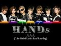 AAA - HANDs (Color Coded Lyrics Kan/Rom/Eng)