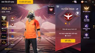 Leo rank tử chiến đầu mùa 25( trận cuối cùng lên huyền thoại) Free Fire