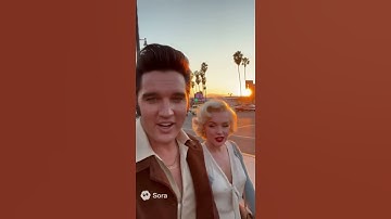 🌇 Marilyn Monroe & Elvis Presley Share Life Lessons ✨ | Sora AI POV