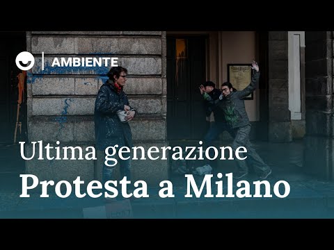 Ultima generazione: protesta alla Scala a Milano