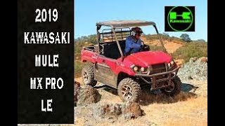 2019 Kawasaki Mule MX PRO LE EPS 2019 Kawasaki Mule MX PRO LE EPS