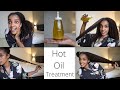 افضل علاج زيت ساخن ممكن تعمليه لشعرك \ الشعر الافريقي \ hot oil treatment