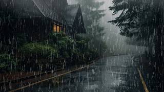 Overcome Stress to Sleep Instantly with Heavy Rain &amp; Thunder Sounds on a Tin Roof - Relax