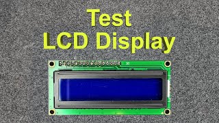 Test LCD display