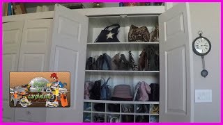 Como hacer un mueble o armario para carteras y bolsos  / Handbag closet