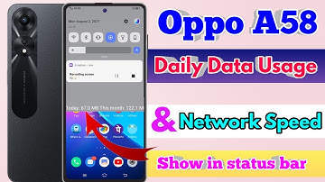 oppo a58 network speed setting, oppo a58 internet speed meter