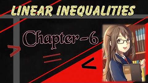 Class XI, Ch-6 Linear Inequalities (Part-4)