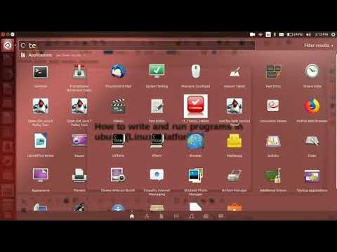 how to write and run c programs in ubuntu platform - YouTube