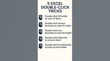 5 Excel Double-Click Tricks You’ll Wish You Knew Sooner! 🖱️⚡