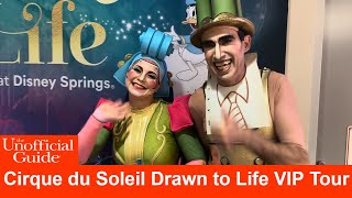 Cirque du Soleil Drawn to Life Page to Stage VIP Backstage Tour