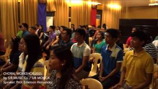 Video thumbnail of "Choral Workshop with Emerson Hernandez"