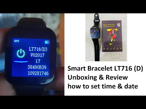 Smart Watch LT716 - Smart Bracelet i7 - Unboxing and Review - How to connect with Mobile phone