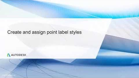 Create and assign point label styles