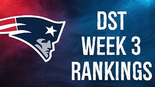 Top 12 Defense/DST Rankings Week 3 Fantasy Football