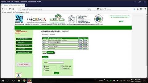 19  Actualizar datos de Usuarios y perfiles de usuarios