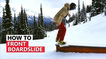 How to Front Boardslide to Fakie - Snowboard Tutorial Video