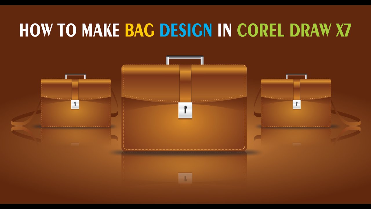 How to make briefcase (bag) design in corel draw x7 sialvi graphics