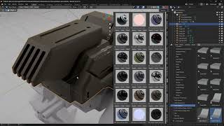 Hard Surface Mech Kitbash Demo- Textured using Material Vault