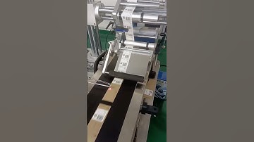 Paper card tags self-adhesive labeling machine #labelingmachine #labelingequipment #machine