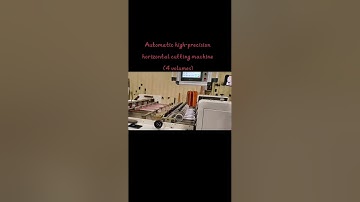 Fully automatic high-precision cross-cutting machine (4 rolls) test video