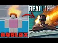 Tower of Hell VS Real Life!! (FUNNY) - Roblox