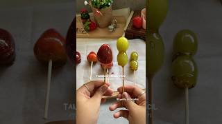 ✨Cómo hacer TANGHULU, el postre más viral de internet ✨🍓versión fácil…#recetas  #shorts