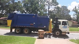 Autocar ACX Heil Python Garbage Truck on Trash + Rear Loader!