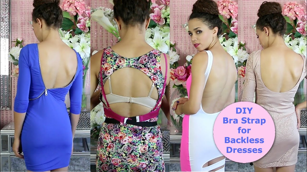 DIY Bra Strap Extension for Backless Tops & Dresses - YouTube